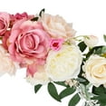 thumbnail image 7 of Gomaty Flower Swag 39.4 inches Artificial Silk Pink Peony Wedding Bouquet (2 Count), 7 of 7