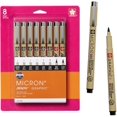 thumbnail image 1 of xianyou-Sakura Pigma Micron Fineliner Pens - Archival Black Ink Pens - Pens for Writing, Drawing, or Journaling - Assorted Point Sizes - 8 Pack, 1 of 4