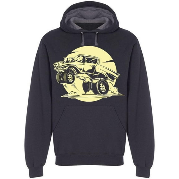 Pickup Wheelie Hoodie Men -Image by Shutterstock, Male 3X-Large