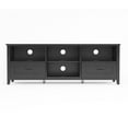 thumbnail image 3 of BTMWAY Television Stand with 4 Shelves and 2 Drawers,Wood Black, 15.35'', 3 of 7