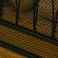 thumbnail image 6 of HOMCOM 3-Panel Folding Fireplace Screen, Metal Mesh Fire Spark Guard for Wood Burning, 49.5" x 31.5", Black, 6 of 9