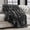 Black Marble, variant on EVERGRACE Ultra Soft Luxury Fluffy Ridgeline Faux Rabbit Fur Throw Blanket, Thick Warm Bubble Throw for Bed, Cozy Plush Reversible Blankets for Couch, Chair, Sofa, Ivory White, 50x60 Inches, 870 GSM