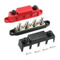 thumbnail image 3 of jinwen 2 Pieces Generic 4 Terminal Power Distribution Blocks Terminal Block Bus Bar M10 Studs 300A, 3 of 9