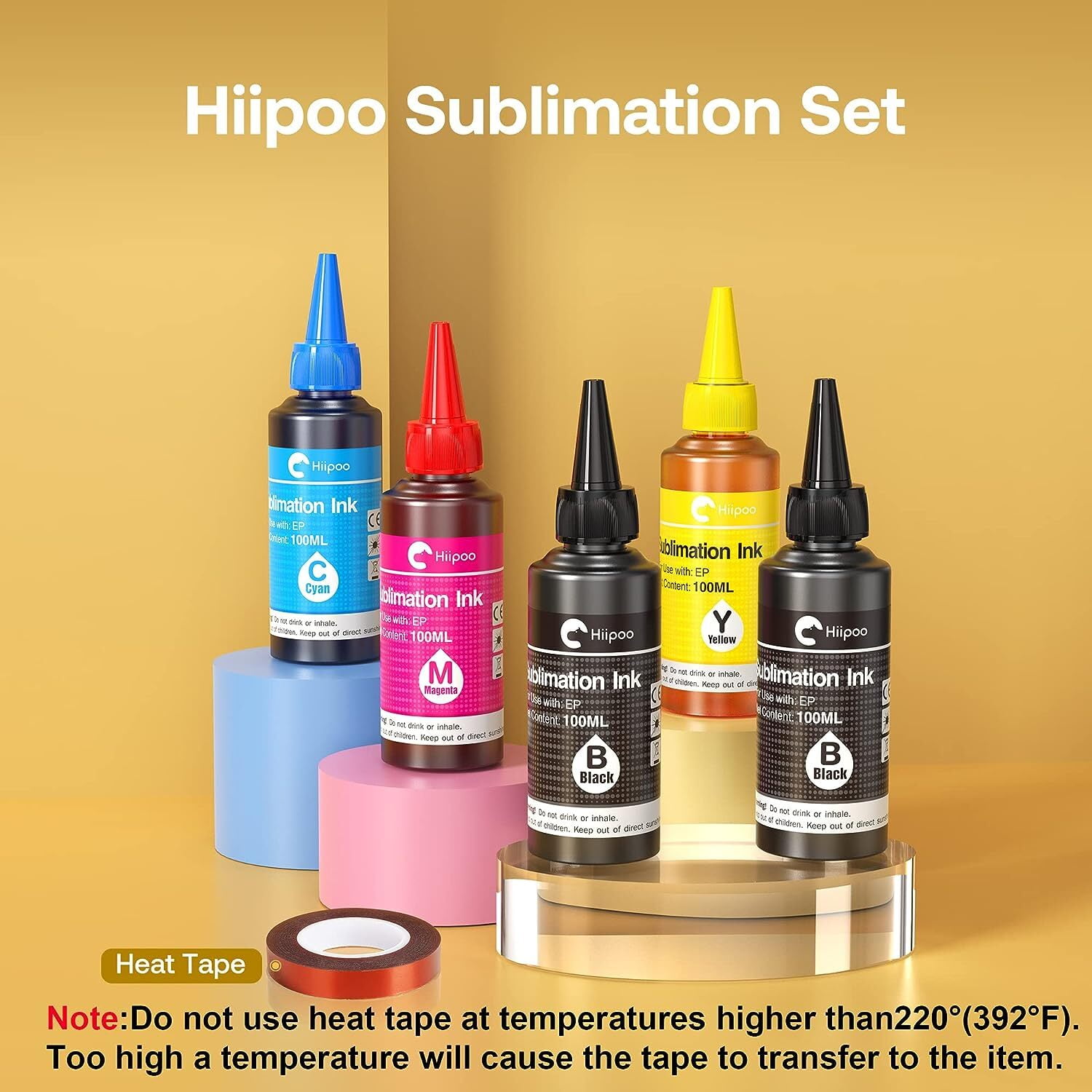 Printer Refill Kit COCADEEX Sublimation Ink Refill Kit – 5 Bottles For ...