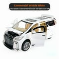 thumbnail image 1 of 1:32 Children's Inertia Pull-back Car Toy with Lighting Sound Simulation Commercial Car Model Boy Gift Toy Car Kids Holiday Gift,WHITE, 1 of 6