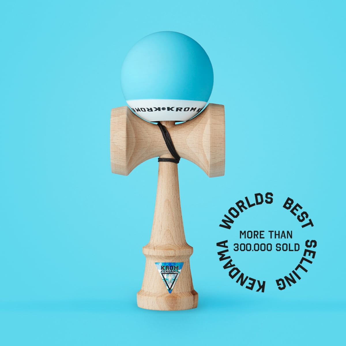 Kendama KROM POP Natural Look - Équilibre Parfait Et Texture Lisse, Neuf