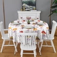 thumbnail image 2 of Ballet Princess Girls Pattern Round Tablecloth 60"x60",Wrinkle Wipeable Table Cloth for Kitchen Dining Room Picnic Patio Party, 2 of 6
