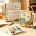 thumbnail image 5 of Luckky Psalms of Comfort & Strength Sea Glass Art Kit,Christian DIY Craft Set with Inspirational Bible Verse,Religious Faith Wall Art Decor,Thoughtful Religious Gift for Women, 5 of 8