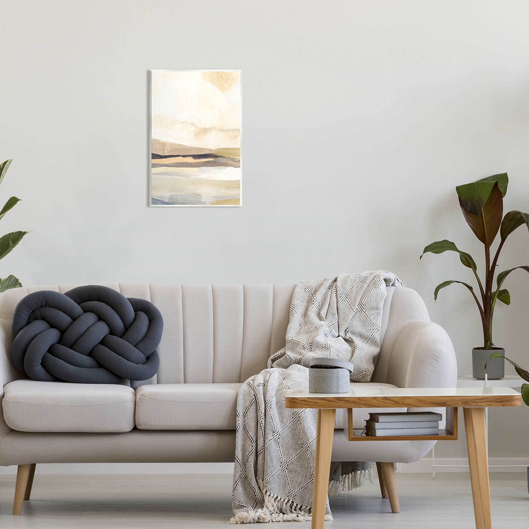 Stupell Industries Rural Nature Horizon Landscape Painting Unframed Art Print Wall Art, Design by Annie Warren