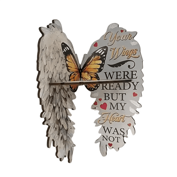 New Arrivals AngelWings Wall Mounted Corner Shelf Wooden Floating Shelves