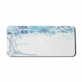 thumbnail image 1 of Winter Computer Mouse Pad, Hand Drawn Abstract Tree with Snowflakes for Leaves Soft Colored Image Seasonal, Rectangle Non-Slip Rubber Mousepad X-Large, 35" x 15", Blue Grey White, by Ambesonne, 1 of 2