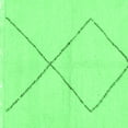 thumbnail image 1 of Ahgly Company Indoor Square Solid Emerald Green Modern Area Rugs, 4' Square, 1 of 4