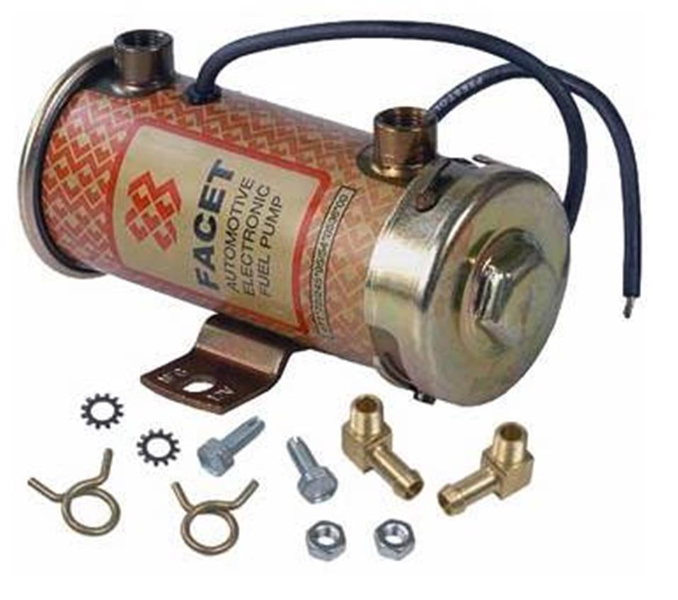 NEW 12V FACET SOLID FUEL PUMP FITS KIT 6.58PSI ALL CARBURETED ENGINES