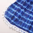 thumbnail image 6 of Kids Teens Girl's Cute Tie Dye Beach Coverups Pompom Trim Swimsuit Swimwear Cover Up for 7-14 Years, 6 of 9