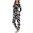 thumbnail image 2 of FKELYI Size 3XL Women Pjs Set of 2 Leisure Halloween Cartoon Ghost Women Pajamas Breathable Ladies Pajamas Sets for Party Hoilday, 2 of 5