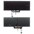 thumbnail image 4 of Clavier RU/US pour MSI GF63/GF63 8RD/GF63 8RC PS63 P65 PS42 GS65 8RE/GS65 8RF/GS65 GS65VR MS-16Q1/Q2/Q3/Q4 S1-01/02/03/04 RU Rétroéclairage Rouge, 4 of 6