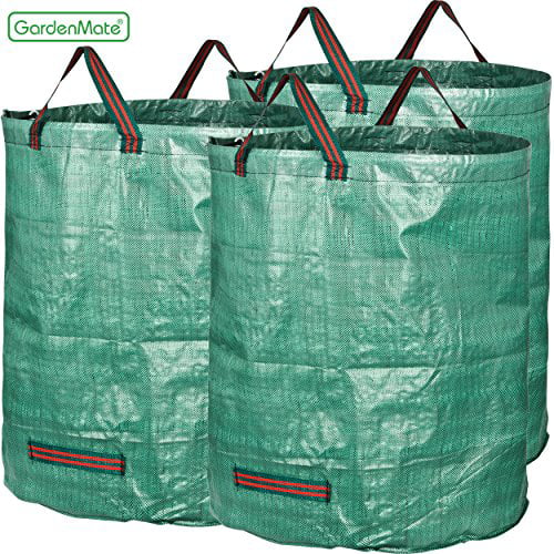 D67*H76cm Ayunjia 3pcs Garden Garbage Bag,72 Gallons Heavy Duty Garden Waste Bags for Garden Lawn Leaf Yard Reusable Trash Bags 