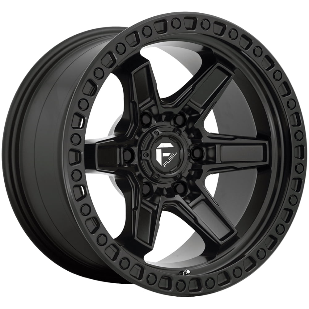 Fuel D697 Kicker 6 18x9 6x135 +1mm Matte Black Wheel Rim 18" Inch