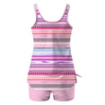 thumbnail image 4 of Traje de baño conservador tankini para mujer, estampado, talla grande, de dos piezas, dividido, traje de baño de dos piezas, traje de baño tankini para mujer, traje de baño de 2 piezas para mujer, tra, 4 of 5