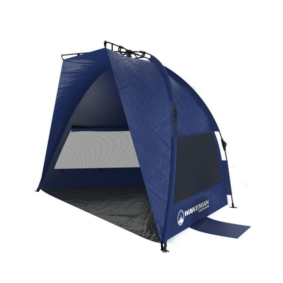 Wakeman Pop Up Beach Tent Sun Shelter - UPF50  UV Protection Canopy, Navy