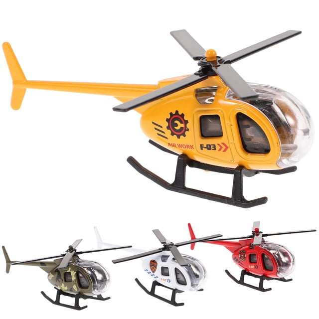 Miangastore Assorted Color Metal Airplane Adornment for Home Decor Durable Alloy Plane Model Ornament 4Pcs