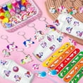 thumbnail image 7 of Unicorn Party Favors for Girls,134pcs Unicorn Birthday Party Favors Set - Unicorn Goodie Bags & Unicorn Slap Bracelet & Unicorn Stickers Keychain Stampers Rings etc Unicorn Themed Party Favors, 7 of 7