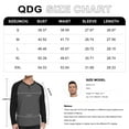 thumbnail image 5 of QDG Men's Henley Shirt Color Block Raglan Long Sleeve Slim Fit Casual Tee Shirt, 5 of 8