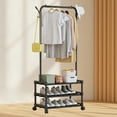 thumbnail image 2 of Zekbip With Shoe Rack Coat Rack Floor Storage Rack Household Dormitory Multifunctional Coat Rack, 2 of 6