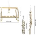 thumbnail image 3 of Deloky 7 Pack Bird Parrot Rocking Chew Toys - Bell Bird Cage Toys para pequeños periquitos, cacatúas, conures, pinzones, periquitos, guacamayos, loros, tortolitos Ormromra WMZL-1260, 3 of 4