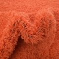 thumbnail image 3 of Unique Loom Solid Shag Collection Area Rug (9' x 12' Rectangle Tiger Orange), 3 of 7