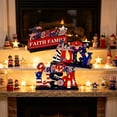 thumbnail image 6 of Nkmbld 3 Pcs 4th of July Table Wooden Ornaments Patriotic Tiered Tray Decor Farmhouse Wooden Block Signs for Tabletop Decor Home Kitchen Office Desk Shelf, 6 of 8