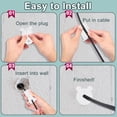 thumbnail image 3 of 10Pcs Starlink Cable Wall Grommet Cable Routing Kit for 1 Inch Wall Hole, 25.4mm Silicon Ethernet Cable Bushing Wall Penetration Grommet for Starlink Ethernet Cable Accessories, 3 of 7