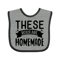 Inktastic Thanksgiving These Rolls Are Homemade Boys or Girls Baby Bib