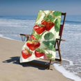 thumbnail image 4 of Watercolor berry ultra-fine fiber towel, super soft and fast drying, absorbent towel, lightweight towel, suitable for women and girls outdoor bathroom swimming 30x60 inches, 4 of 8