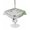 SpringGreen LightGrey, variant on Outdoor Tablecloth with Umbrella Hole for Patio/Picnic/Party/Camping, Spring Plants Waterproof Table Cloth Square Cover Washable, Watercolor Leaves Birds Flowers Gray Plaid (54"x 54")