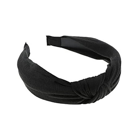 Motique Accessories Cotton Knotted Cute Headband - Black