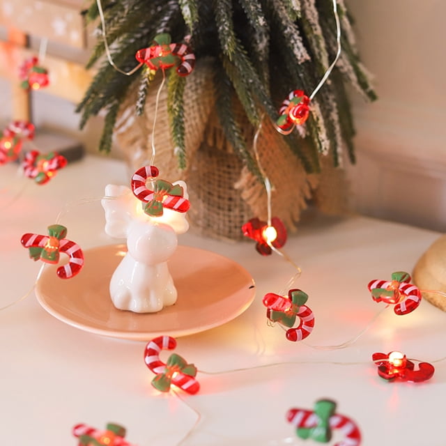 Guirlande Lumineuse Décorative de Noël 10 Pieds 30LEDs Blanc Chaud