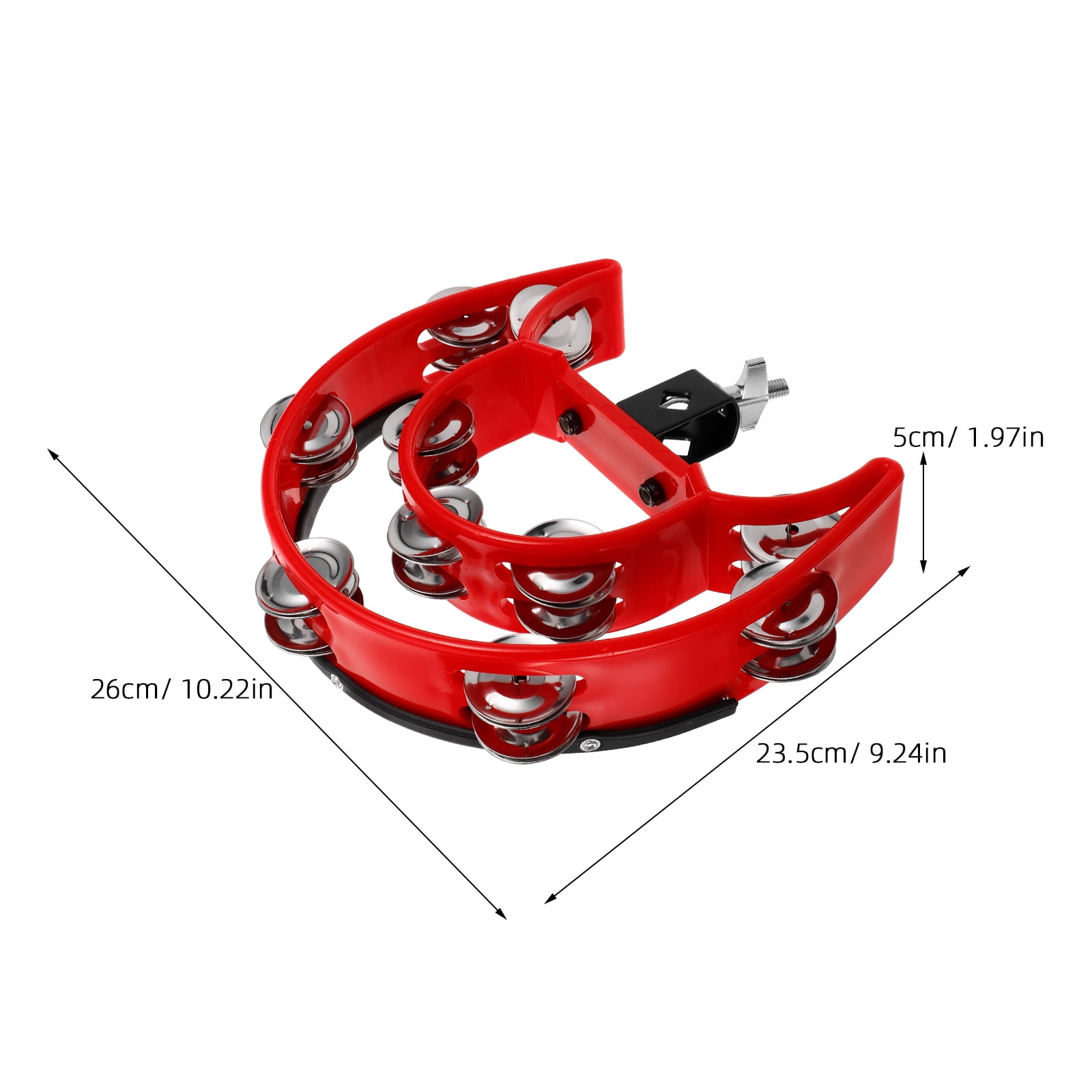 WHAMVOX Beginner Tambourine Drum Supply Drum Mountable Tambourine Instrument Music Instrument Tambourine Drum Instrument Tambourine