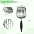 thumbnail image 5 of Large Cat Litter Scoop, Aluminum Alloy Cat Litter Scooper, Deep Shovel Metal Poop Sifter, Non-Slip Long Handle Litter Scoop, Non-Stick Kitten Scoop for Litter Box, Efficient Scooping, 5 of 6