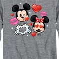 thumbnail image 3 of Disney Emoji - Mickey Minnie Love - Toddler And Youth Long Sleeve Graphic T-Shirt, 3 of 5