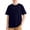 Navy, variant on Piuwrlz Blue Short Shirts Sleeve Teen Boys Plain T-Shirts Crew Neck Pullover T Shirts Blue Size 8-9Years