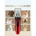 thumbnail image 4 of Pet Electric Clipper For Combing Thick Hair, Low-Noise Cordless Dog Shaver Electric Pusher Dog Cat Hair Clipper Dog Hair Clipper Hair Clipper Pet Hair Clipper (Red), 4 of 5