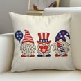 thumbnail image 5 of 4th of July PALIFEUR Pillow Covers, Patriots Pillow Cover 18 x 18 Inch, Indeoendence Day Throw Pillow Covers for Sofa Bedroom Coffice, Gnome Decorative Pillow Case, 5 of 7