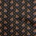 thumbnail image 1 of oneOone Cotton Poplin Black Fabric Floral Craft Projects Decor Fabric Printed By The Yard 56 Inch Wide, 1 of 1