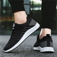 thumbnail image 6 of Gvdentm Mens Slip On Walking Shoes Lightweight Breathable Non Slip Running Shoes Comfortable Fashion Sneakers for Men Z01-Black,8.5, 6 of 9