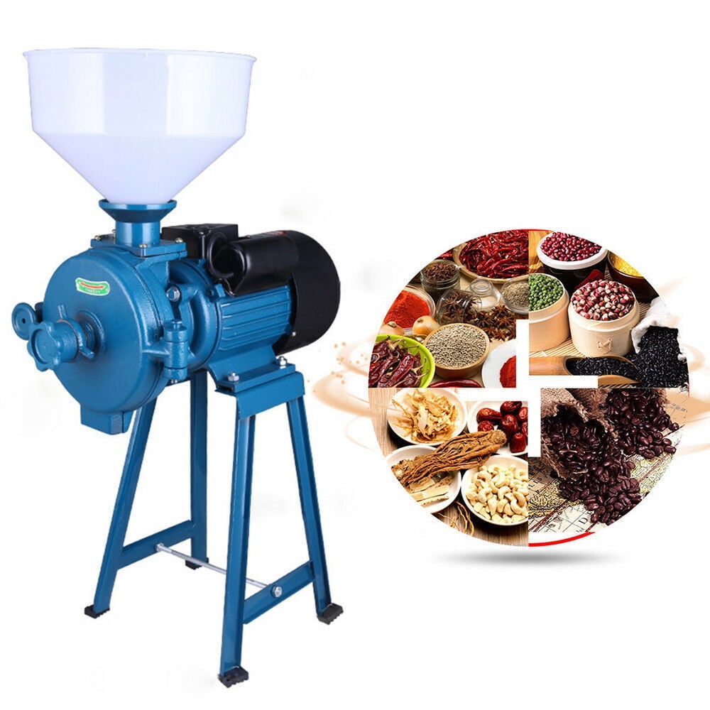 Oukaning Electric Grain Grinder Mill Machine Corn 3000W Wheat Feed/Flour  Dry Cereal Machine 110V