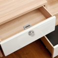 thumbnail image 3 of 10 Pack Mini Drawer Locks for Cabinets Cupboards Caravans Motorhomes Boats Nickel Finish Push Button Knobs, 3 of 5