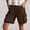 Brown, variant on uublik Denim Shorts for Women High Waisted Pull On Jorts with Pockets Denim Shorts Women Summer Casual Shorts, Black