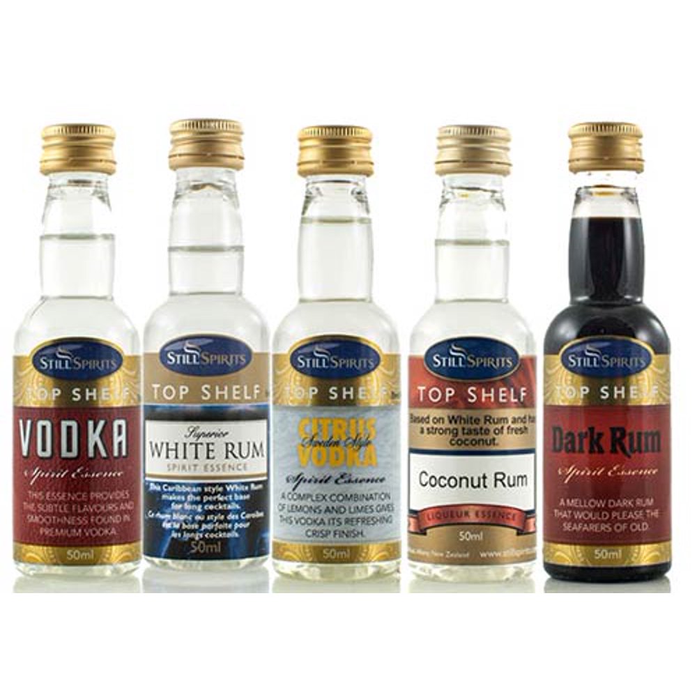 Distiller's Rum and Vodka Flavoring Essence Variety Pack