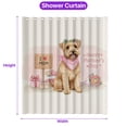 thumbnail image 5 of Happy Mother's Day Soft Coated Wheaten Terrier Love Dog Mom Heart Flower Shower Curtain Wheatie Dog Lover Waterproof Bathroom Bathtub Curtain - 12004, 5 of 5